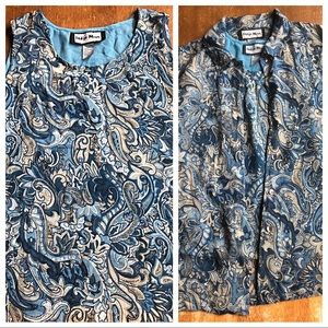 Indigo Moon 2-pc Set Tank&Matching Shirt Size S